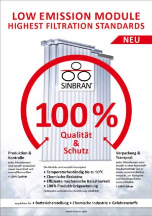 PDF 'Low Emission Module - Höchste Filtrationsstandards' von SINBRAN